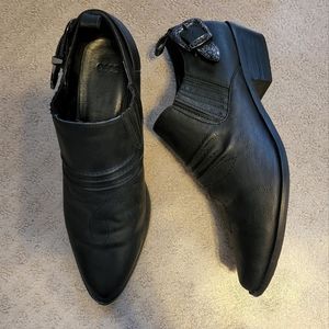 ASOS Black Ankle Boots Sleek Slip-On Design